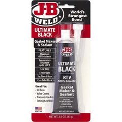 J-B Weld - Automotive Sealants & Gasketing; Type: Gasket Sealant ; Container Size: 3 oz ; Minimum Temperature (F): 50.000 ; Maximum Temperature (F): 95.000 ; Color: Black ; Container Type: Tube - Exact Tooling