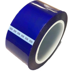 Bertech - Anti-Static Equipment Accessories; Type: ESD Polyester Tape ; Backing Material: Polyester (Film) ; Series: ESDBPT ; Tape Width (Inch): 0.31 ; Tape Length (Feet): 216.00 ; Tape Length (yd): 72.00 - Exact Tooling