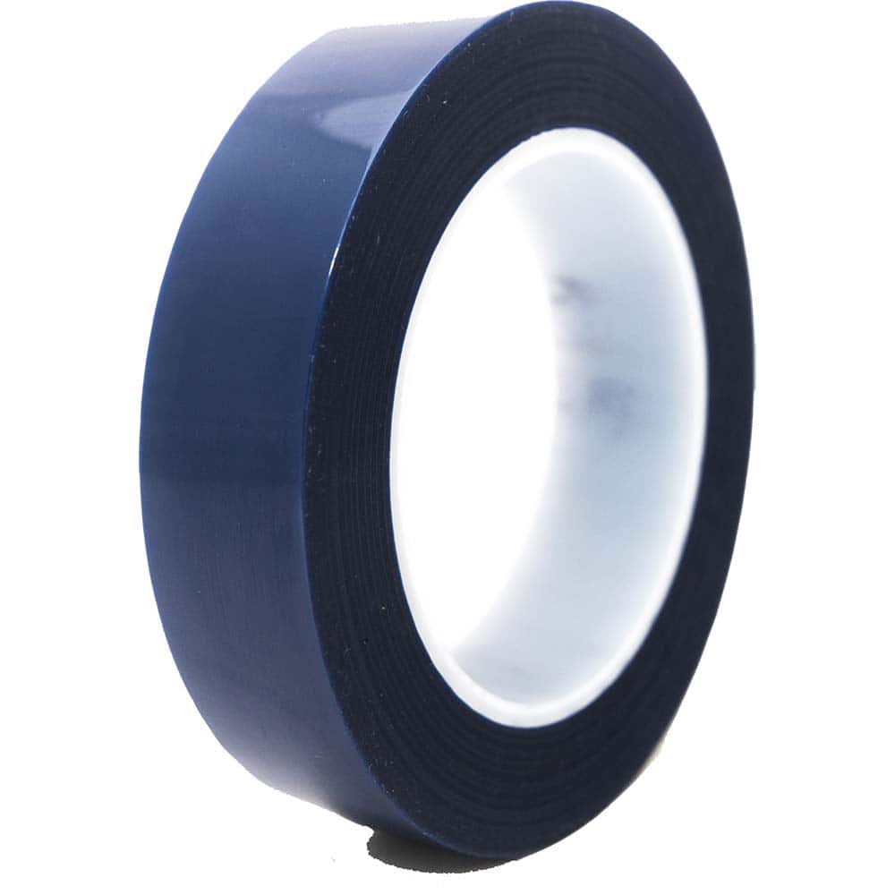 Bertech - Masking & Painters Tape; Tape Type: High Temperature Masking Tape ; Material Type: Polyester Film ; Width (Inch): 11/16 ; Length (Feet): 216.000 ; Length (yd): 72.00 ; Color: Blue - Exact Tooling