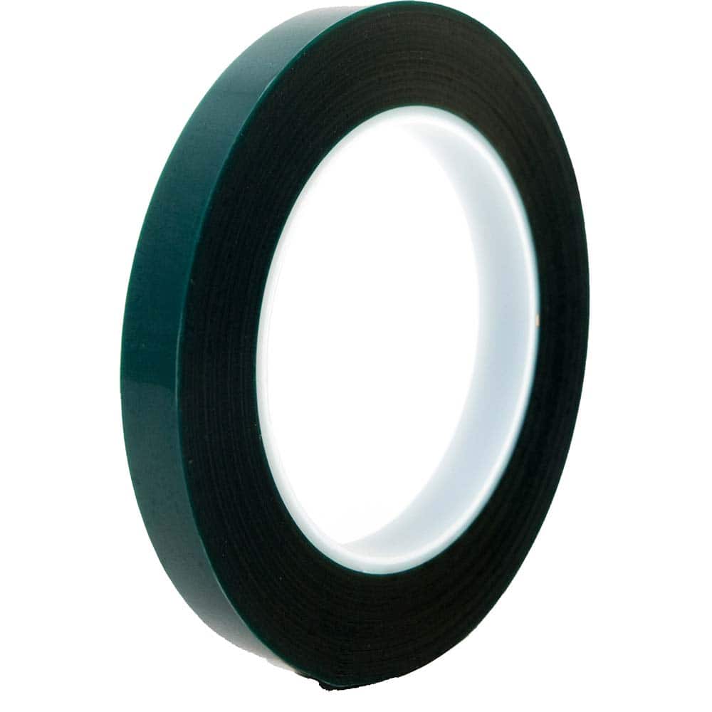 Bertech - Masking & Painters Tape; Tape Type: High Temperature Masking Tape ; Material Type: Polyester Film ; Width (Inch): 3/16 ; Length (Feet): 216.000 ; Length (yd): 72.00 ; Color: Green - Exact Tooling