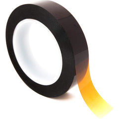 Bertech - Film Tape; Material Type: Polyimide ; Thickness (mil): 6.5000 ; Color: Amber ; Adhesive Material: Silicone ; Width (Inch): 5/8 ; Length (Feet): 108.000 - Exact Tooling