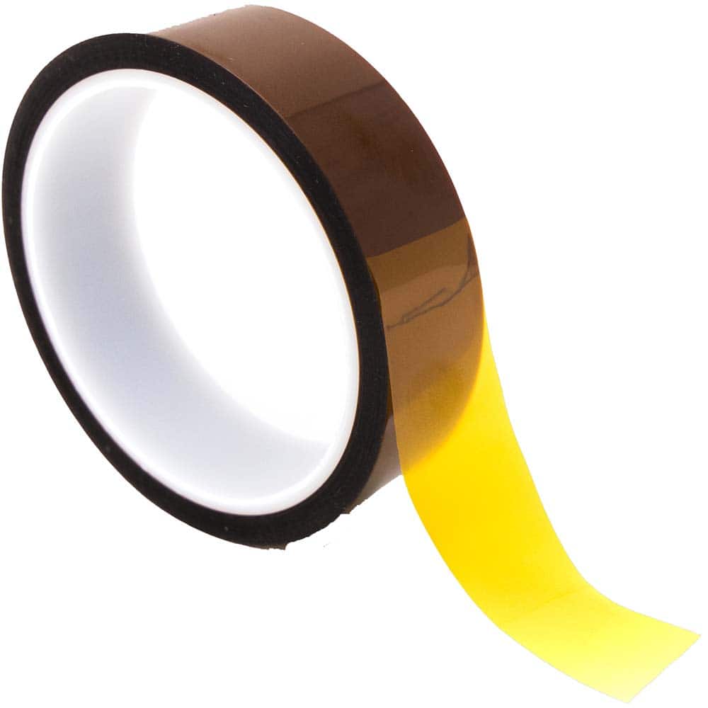 Bertech - Film Tape; Material Type: Polyimide ; Thickness (mil): 3.5000 ; Color: Amber ; Adhesive Material: Silicone ; Width (Inch): 1-1/8 ; Length (Feet): 108.000 - Exact Tooling