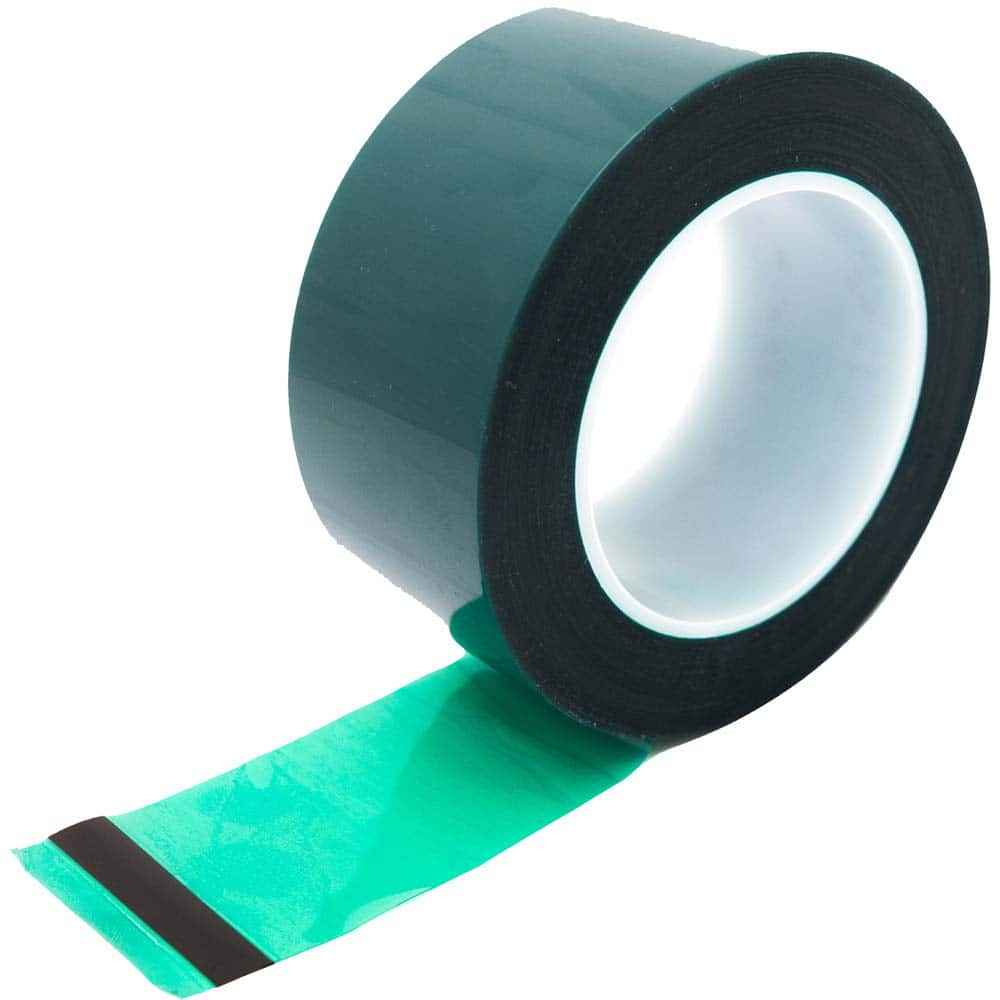 Bertech - Masking & Painters Tape; Tape Type: High Temperature Masking Tape ; Material Type: Polyester Film ; Width (Inch): 3-1/2 ; Length (Feet): 216.000 ; Length (yd): 72.00 ; Color: Green - Exact Tooling