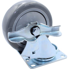 Snap-Loc - Specialty Casters; Type: Caster ; Style: Swivel w/Brake ; Mount: Stem ; Load Capacity (Lb.): 375.000 ; Wheel Diameter: 4 (Inch); Wheel Width: 1-1/8 (Inch) - Exact Tooling