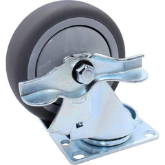 Snap-Loc - Specialty Casters; Type: Caster ; Style: Swivel w/Brake ; Mount: Stem ; Load Capacity (Lb.): 300.000 ; Wheel Diameter: 4 (Inch); Wheel Width: 1-1/8 (Inch) - Exact Tooling
