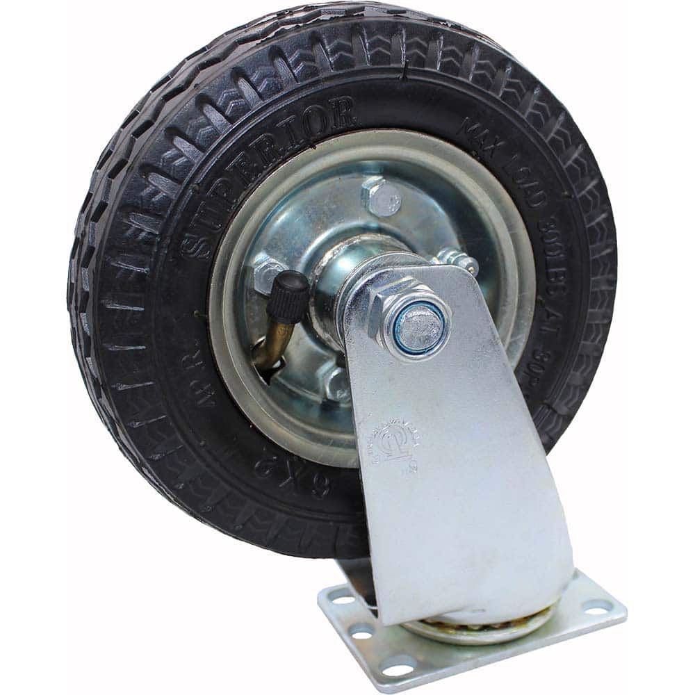 Snap-Loc - Specialty Casters; Type: Caster ; Style: Rigid ; Mount: Stem ; Load Capacity (Lb.): 300.000 ; Wheel Diameter: 6 (Inch); Wheel Width: 1-5/8 (Inch) - Exact Tooling