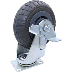 Snap-Loc - Specialty Casters; Type: Caster ; Style: Swivel w/Brake ; Mount: Stem ; Load Capacity (Lb.): 400.000 ; Wheel Diameter: 6 (Inch); Wheel Width: 1-5/8 (Inch) - Exact Tooling