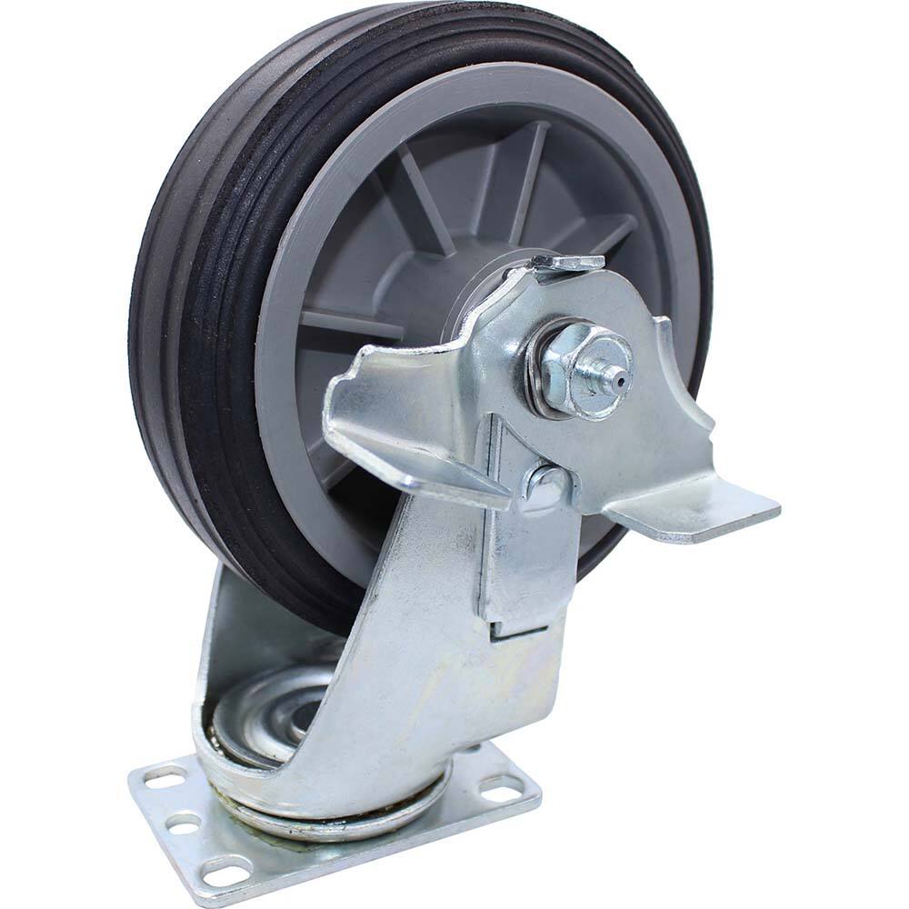 Snap-Loc - Specialty Casters; Type: Caster ; Style: Swivel w/Brake ; Mount: Stem ; Load Capacity (Lb.): 375.000 ; Wheel Diameter: 6 (Inch); Wheel Width: 1-1/4 (Inch) - Exact Tooling