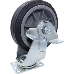 Snap-Loc - Specialty Casters; Type: Caster ; Style: Swivel w/Brake ; Mount: Stem ; Load Capacity (Lb.): 375.000 ; Wheel Diameter: 6 (Inch); Wheel Width: 1-1/4 (Inch) - Exact Tooling