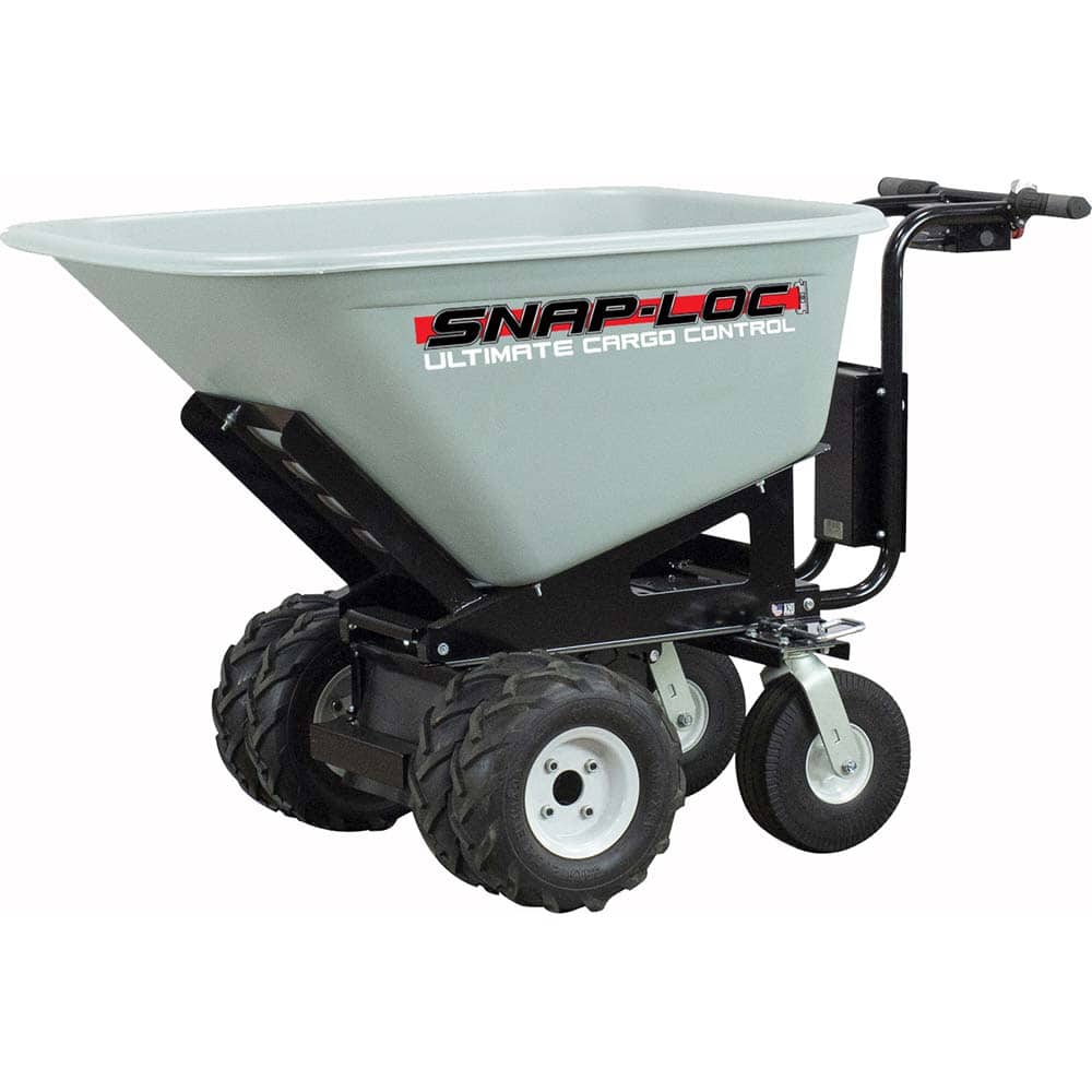 Snap-Loc - Hoppers & Basket Trucks; Type: Electric Cart ; Load Capacity (Lb.): 750.000 ; Width (Inch): 34 ; Length (Inch): 68 ; Height (Inch): 38 ; Material: Steel; Rubber - Exact Tooling