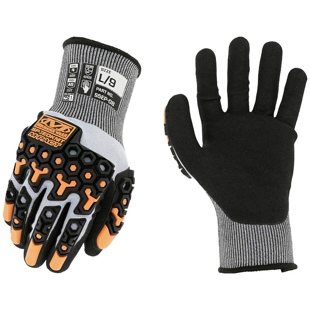 Mechanix Wear - Cut & Puncture Resistant Gloves; Type: Cut Resistant ; ANSI/ISEA Puncture Resistance Level: 3 ; ANSI/ISEA Cut Resistance Level: A5 ; ANSI/ISEA Abrasion Resistance Level: 4 ; Coated Area: Palm ; Material Type: HPPE - Exact Tooling