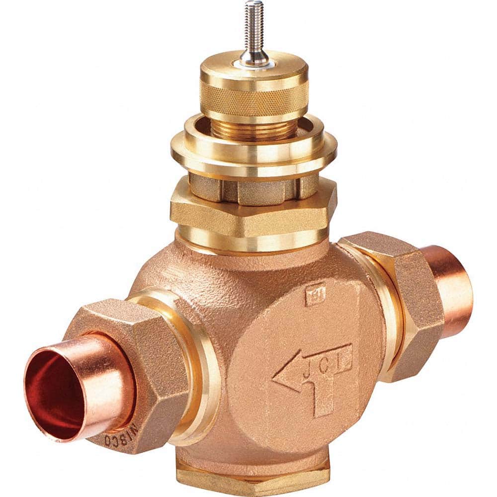 Johnson Controls - Temperature Control Valves; End Connections: Union ; Pipe Size: 1-1/4 - Exact Tooling