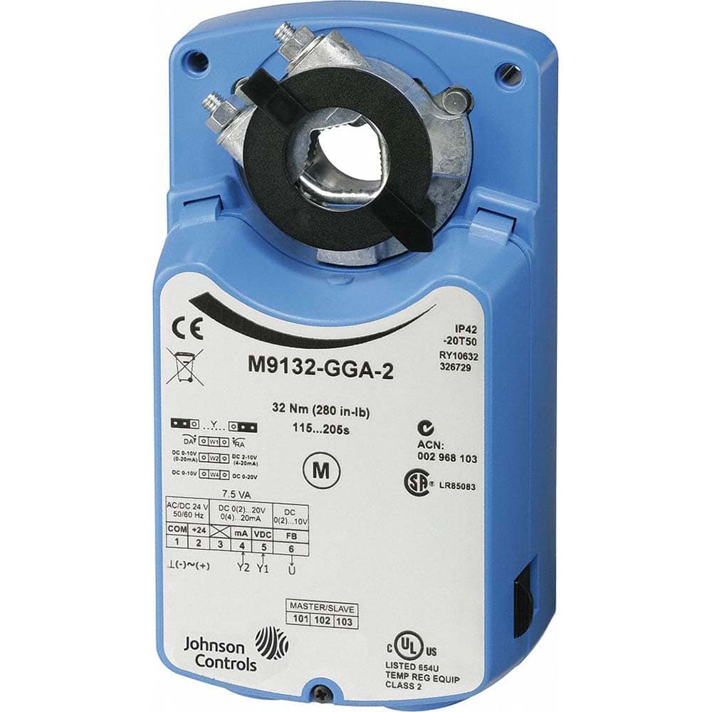 Johnson Controls - Valve Actuators; Type: Self-Centering Clamping ; For Use With: Dampers and Valves - Exact Tooling