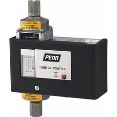 Johnson Controls - Pressure, Vacuum & Compound Switches; Maximum Adjustable Range: 70 psi ; Minimum Adjustable Range: 8 psi ; Type: Electromechanical Lube Oil Pressure Cutout Control ; Maximum Pressure Setting: 70 psi ; Thread Size: 1/4 ; Thread Type: Fe - Exact Tooling