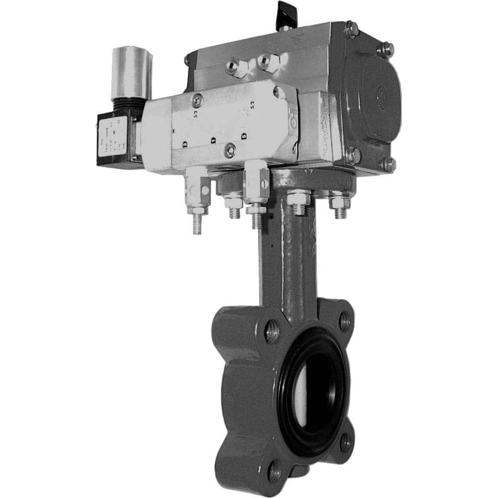 Honeywell - Actuated Butterfly Valves; Pipe Size: 4 (Inch); Actuator Type: Pneumatic ; Style: Flanged ; Material: Cast Iron; Polyester ; WOG Rating (psi): 175 ; Seat Material: EPDM - Exact Tooling