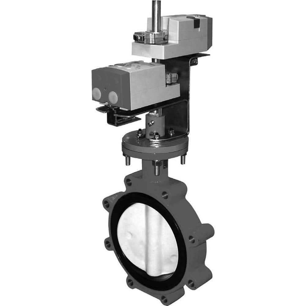 Honeywell - Actuated Butterfly Valves; Pipe Size: 12 (Inch); Actuator Type: Pneumatic ; Style: Flanged ; Material: Cast Iron; Polyester ; WOG Rating (psi): 50 ; Seat Material: EPDM - Exact Tooling