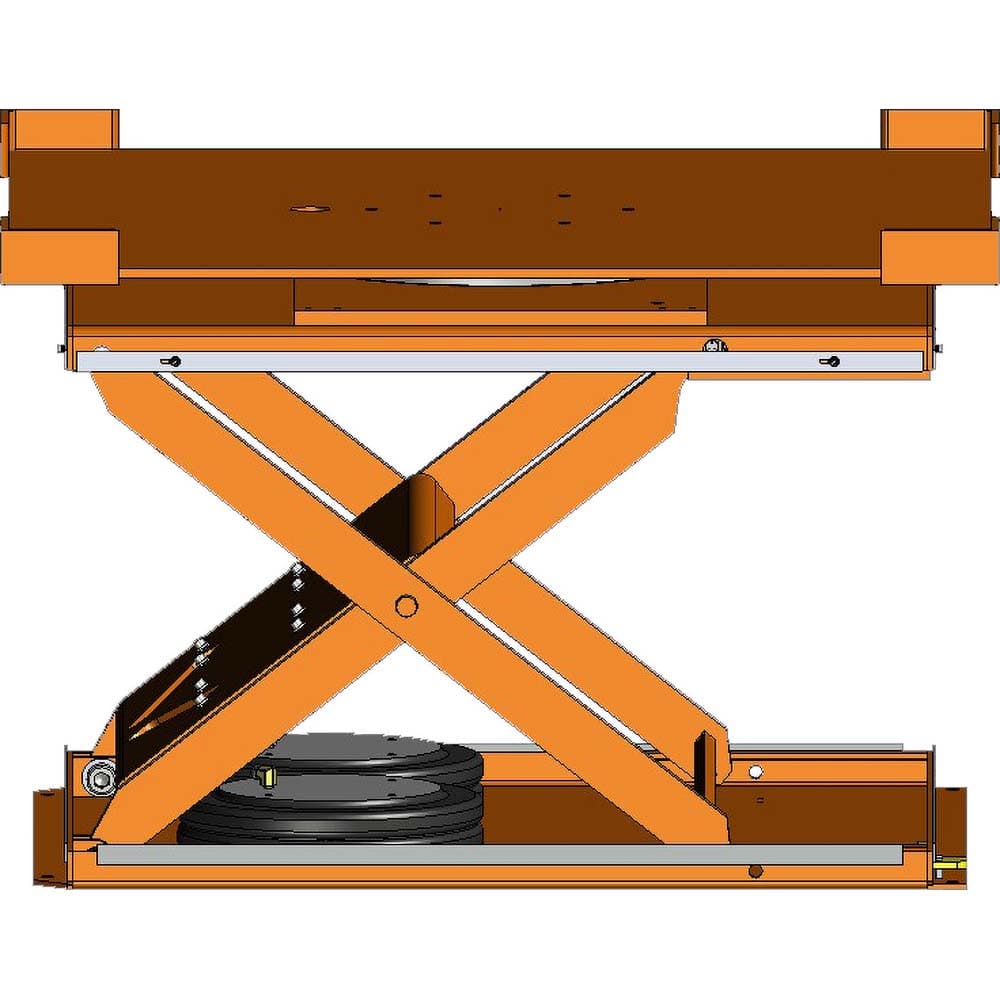 Hovair - Lifting Tables; Type: Lift & Rotate ; Lift Style: Scissor ; Style: Pneumatic ; Load Capacity (Lb.): 4000.000 ; Minimum Height (Decimal Inch): 8.5000 ; Lift Height (Inch): 32.5 - Exact Tooling