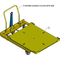 Hovair - Carts; Type: Rotate Cart ; Load Capacity (Lb.): 2500.000 ; Width (Inch): 50 ; Length (Inch): 59 ; Height (Inch): 13 ; Material: Steel - Exact Tooling