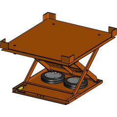 Hovair - Lifting Tables; Type: Lift Table only ; Lift Style: Scissor ; Style: Pneumatic ; Load Capacity (Lb.): 4000.000 ; Minimum Height (Decimal Inch): 8.5000 ; Lift Height (Inch): 32.5 - Exact Tooling