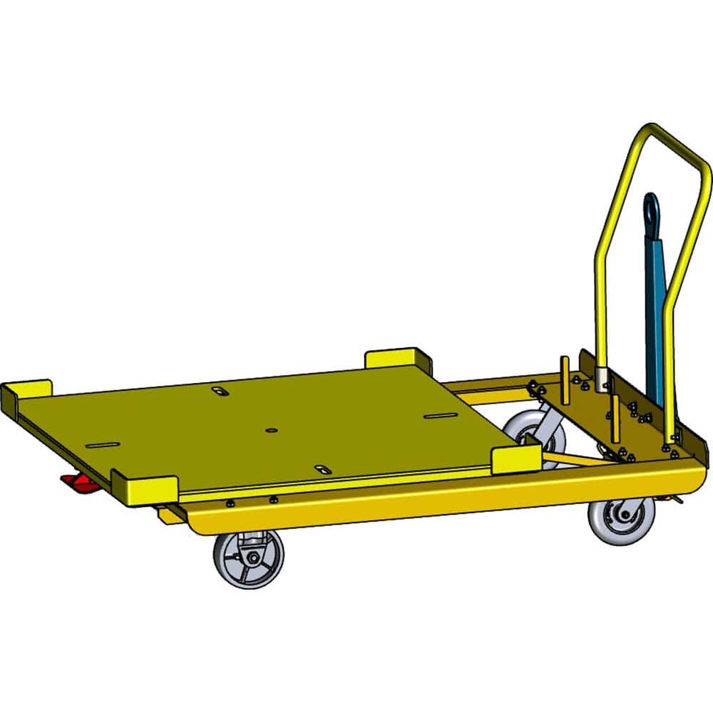 Hovair - Carts; Type: Rotate Cart ; Load Capacity (Lb.): 2500.000 ; Width (Inch): 50 ; Length (Inch): 50 ; Height (Inch): 13 ; Material: Steel - Exact Tooling