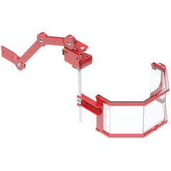 Rockford Systems - Milling Machine Guards; Type: Shield ; Shield Width (Inch): 15 ; Shield Length (Inch): 1 ; Front Panel Height (Inch): 8 ; Shield Material: Steel; Polycarbonate - Exact Tooling