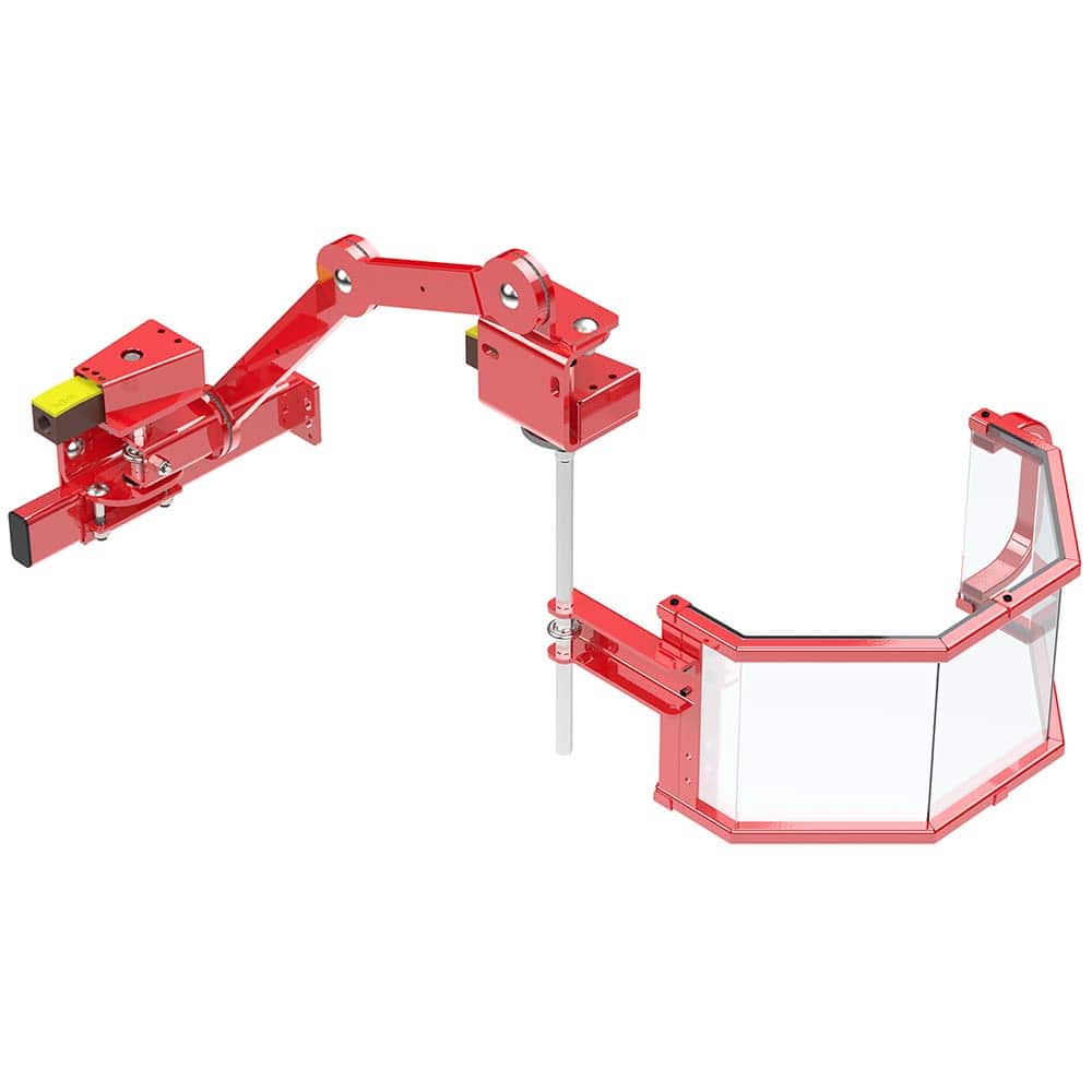 Rockford Systems - Milling Machine Guards; Type: Shield ; Shield Width (Inch): 16 ; Shield Length (Inch): 1 ; Front Panel Height (Inch): 8 ; Shield Material: Steel; Polycarbonate - Exact Tooling