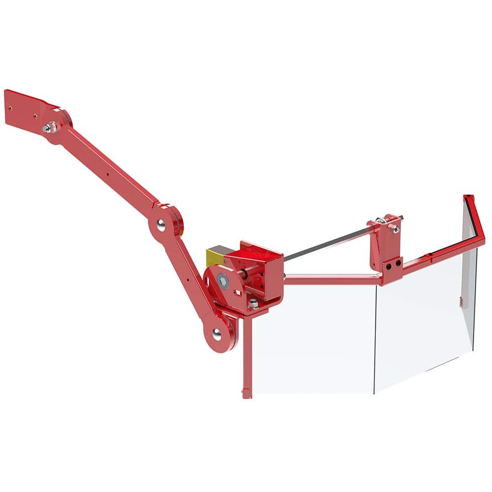 Rockford Systems - Chip Guards & Cutting-Point Shields; Type: Shield & Mount ; Shield Style: 3-Sided ; Base Type: Direct Mount ; Shield Material: Polycarbonate ; Shield Width (Inch): 6 ; Shield Length (Inch): 8 - Exact Tooling