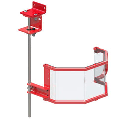 Rockford Systems - Chip Guards & Cutting-Point Shields; Type: Shield & Mount ; Shield Style: Octagonal ; Base Type: Direct Mount ; Shield Material: Polycarbonate ; Shield Width (Inch): 8 ; Shield Length (Inch): 9 - Exact Tooling