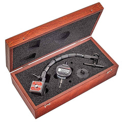 Starrett - Indicator & Base Kits; Indicator Type: Electronic ; Dial Graduation (Decimal Inch): 0.000500 ; Dial Graduation (mm): 0.0100 ; Minimum Measurement (Decimal Inch): 0.00 ; Maximum Measurement (Inch): 0.5 ; Maximum Measurement (Decimal Inch): 0.5 - Exact Tooling