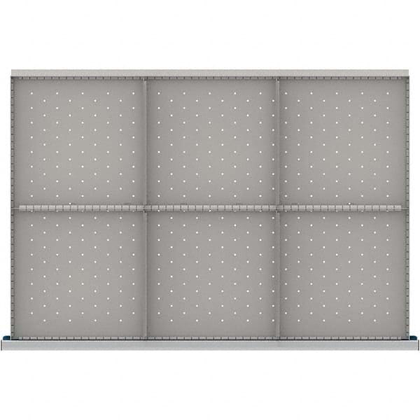 LISTA - 6-Compartment Drawer Divider Layout for 3.15" High Drawers - Exact Tooling