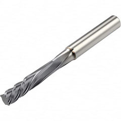 Seco - 8.5mm Diam, 38mm LOC, Solid Carbide Diamond-Pattern End Mill End Router Bit - Exact Tooling