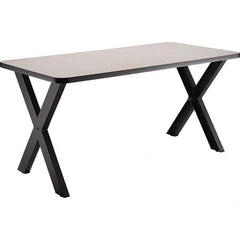National Public Seating - Stationary Tables Type: Cafeteria Tables Material: HPL Top; MDF Core w/Protect Edge; Steel - Exact Tooling