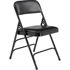 National Public Seating - Folding Chairs Pad Type: Folding Chair w/Vinyl Padded Seat Material: Vinyl; Steel - Exact Tooling