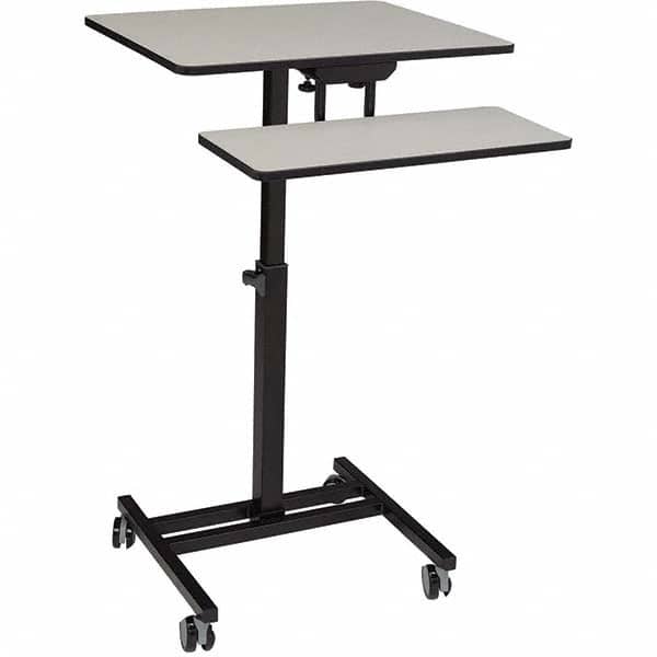 National Public Seating - Mobile Work Centers Type: Desktop Sit-Stand Workstation Load Capacity (Lb.): 75 - Exact Tooling