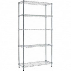 ALERA - 1,250 Lb Capacity 5 Shelf Wire Shelving - Starter Unit - Exact Tooling