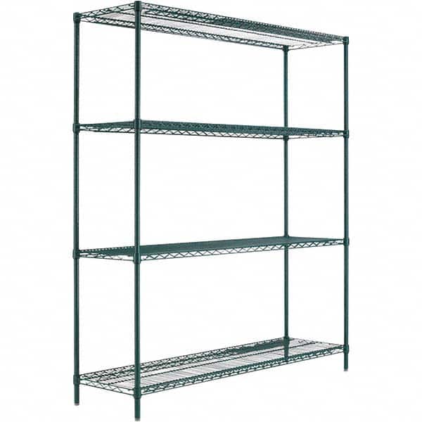 ALERA - 4,000 Lb Capacity 4 Shelf Wire Shelving - Starter Unit - Exact Tooling