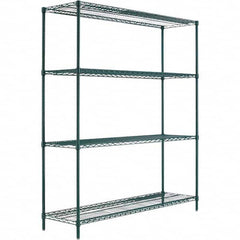 ALERA - 4,000 Lb Capacity 4 Shelf Wire Shelving - Starter Unit - Exact Tooling