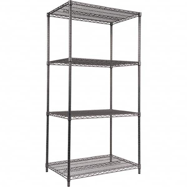 ALERA - 4,000 Lb Capacity 4 Shelf Wire Shelving - Starter Unit - Exact Tooling
