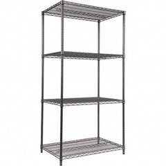 ALERA - 4,000 Lb Capacity 4 Shelf Wire Shelving - Starter Unit - Exact Tooling