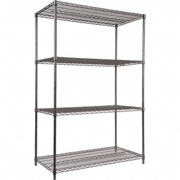ALERA - 4,000 Lb Capacity 4 Shelf Wire Shelving - Starter Unit - Exact Tooling