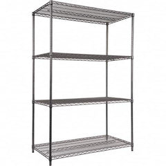 ALERA - 4,000 Lb Capacity 4 Shelf Wire Shelving - Starter Unit - Exact Tooling