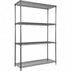 ALERA - 5,000 Lb Capacity 4 Shelf Wire Shelving - Starter Unit - Exact Tooling
