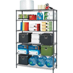 ALERA - 3,600 Lb Capacity 6 Shelf Wire Shelving - Starter Unit - Exact Tooling
