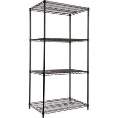 ALERA - 4,000 Lb Capacity 4 Shelf Wire Shelving - Starter Unit - Exact Tooling