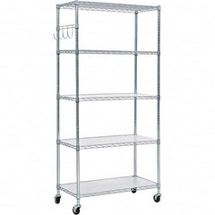 ALERA - 3,000 Lb Capacity 5 Shelf Wire Shelving - Starter Unit - Exact Tooling