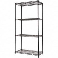 ALERA - 5,000 Lb Capacity 4 Shelf Wire Shelving - Starter Unit - Exact Tooling