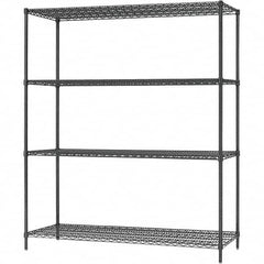 ALERA - 4,000 Lb Capacity 4 Shelf Wire Shelving - Starter Unit - Exact Tooling