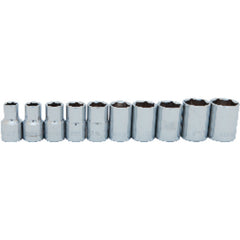 1/2″ 10PC SOCKET SET 6PT - Exact Tooling