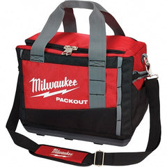 Milwaukee Tool - PACKOUT 3 Pocket, Ballistic Polyester, Red/Black Tool Bag - Exact Tooling
