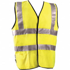 OccuNomix - Size 4XL Flame Resistant Hi-Vis Yellow Solid General Purpose High Visibility Vest - Exact Tooling